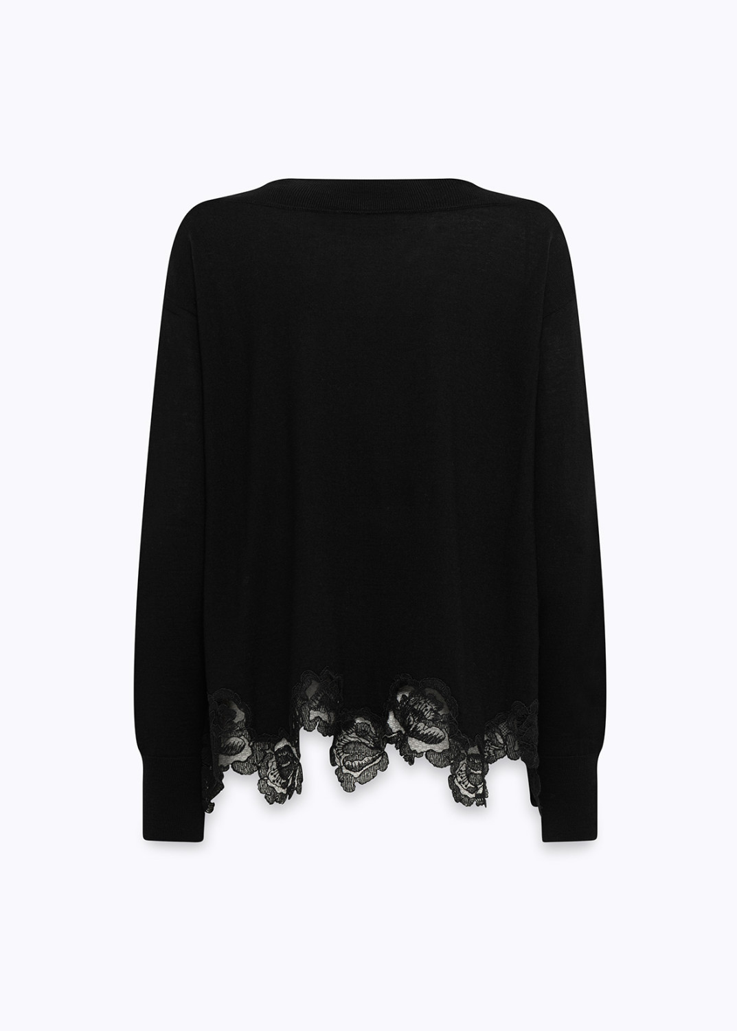 BLUGIRL: MAGLIA IN LANA CON PIZZO