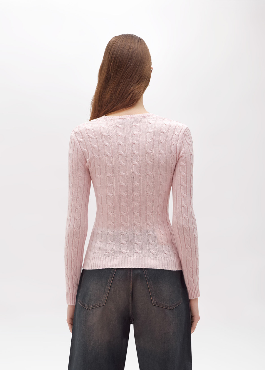 BLUGIRL: WOOL AND CASHMERE SWEATER WITH CABLES