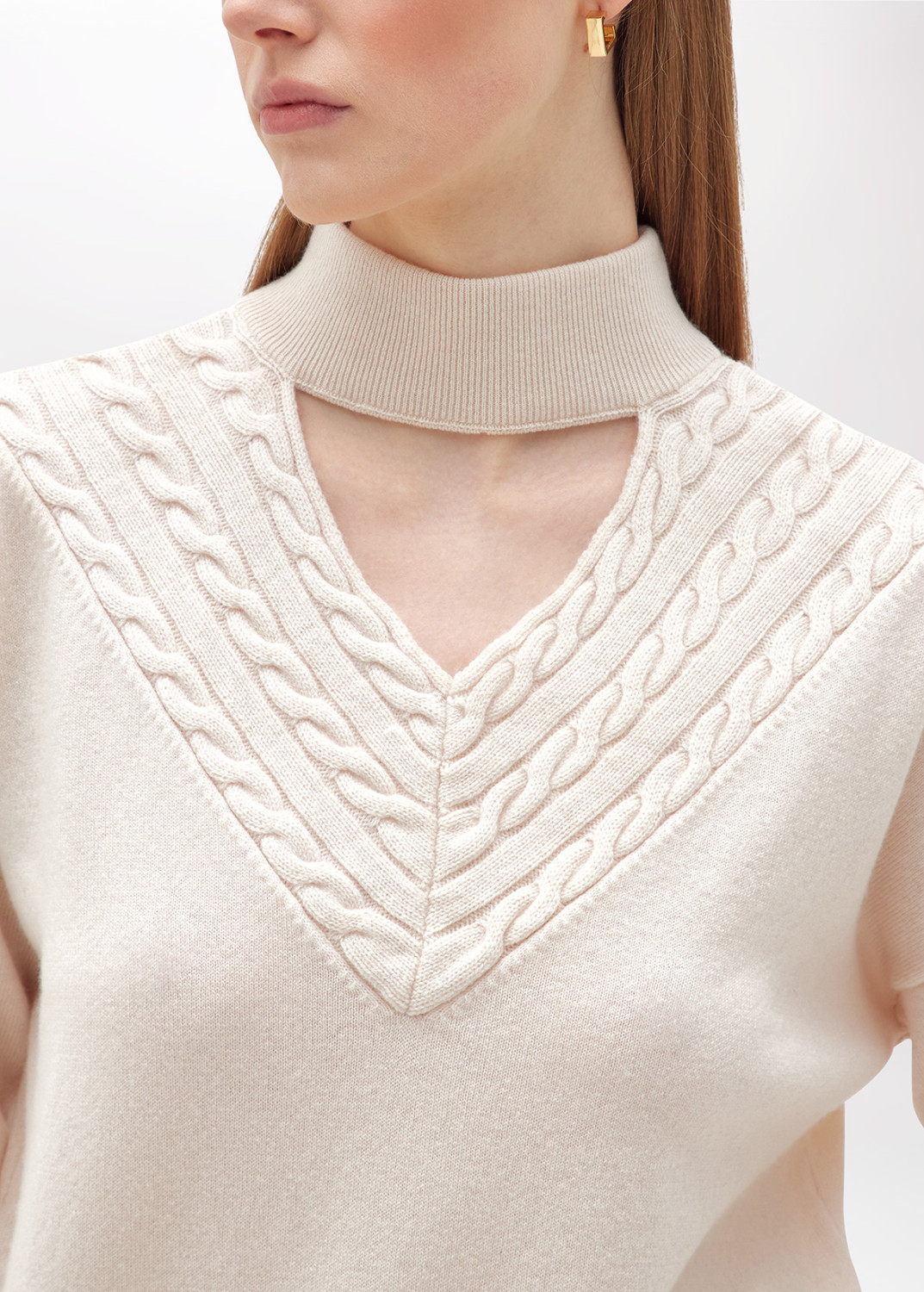 BLUGIRL: Wool and Cashmere Sweater with Braids