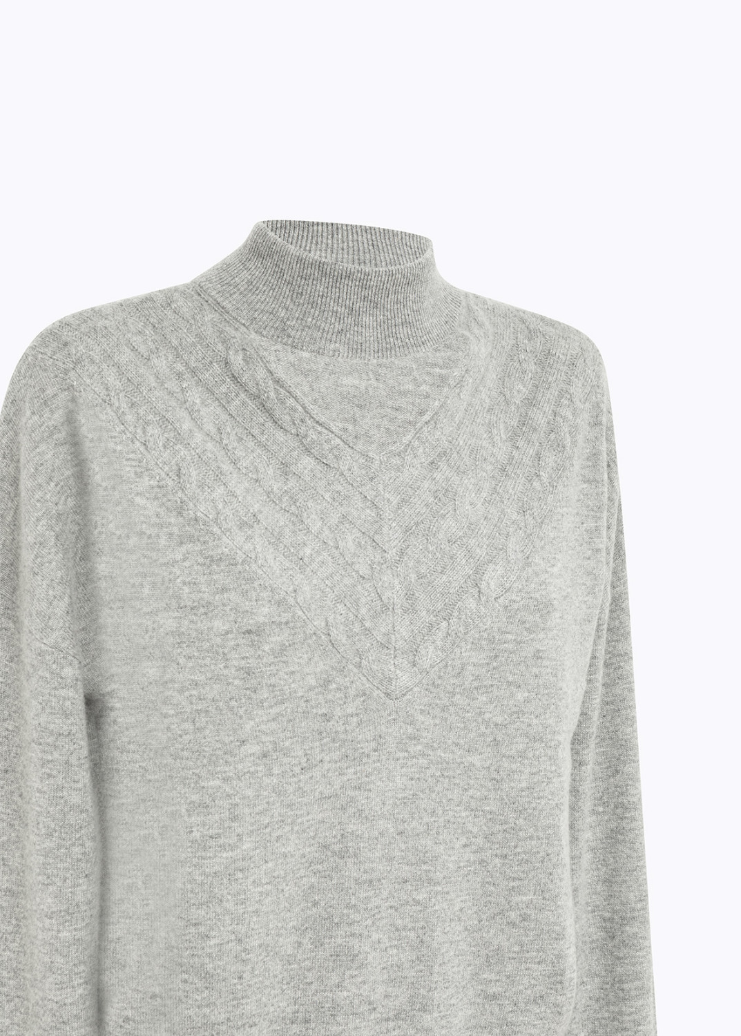 BLUGIRL: WOOL AND CASHMERE SWEATER WITH CABLES