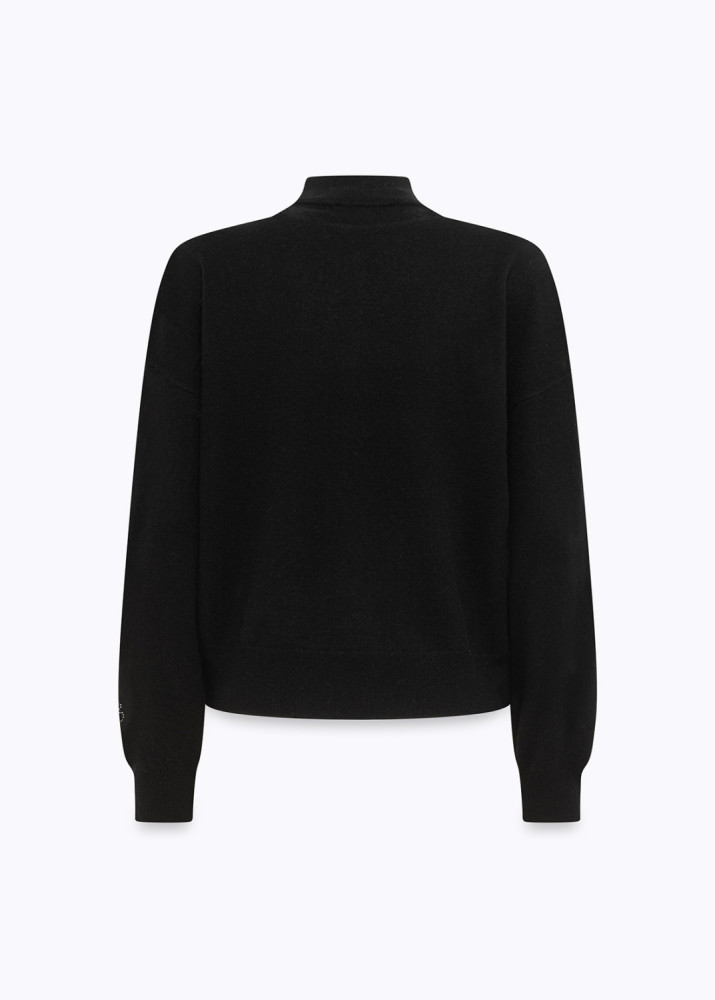 Wool and Cashmere Sweater with Braids