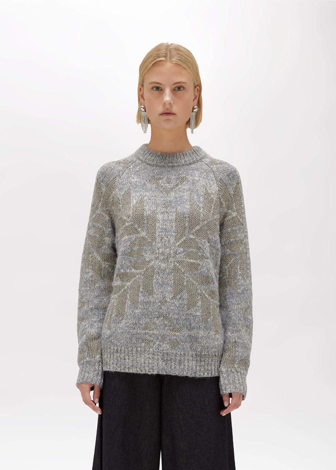 BLUGIRL: Wool Blend Sweater with Lurex