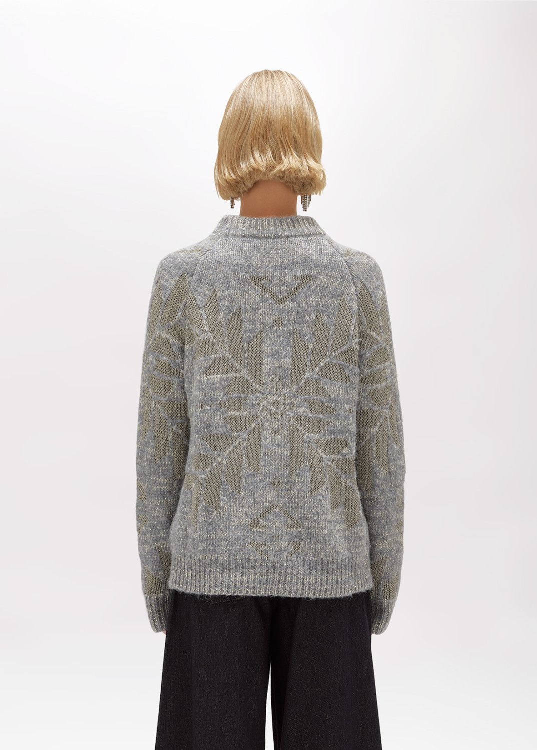 BLUGIRL: Wool Blend Sweater with Lurex