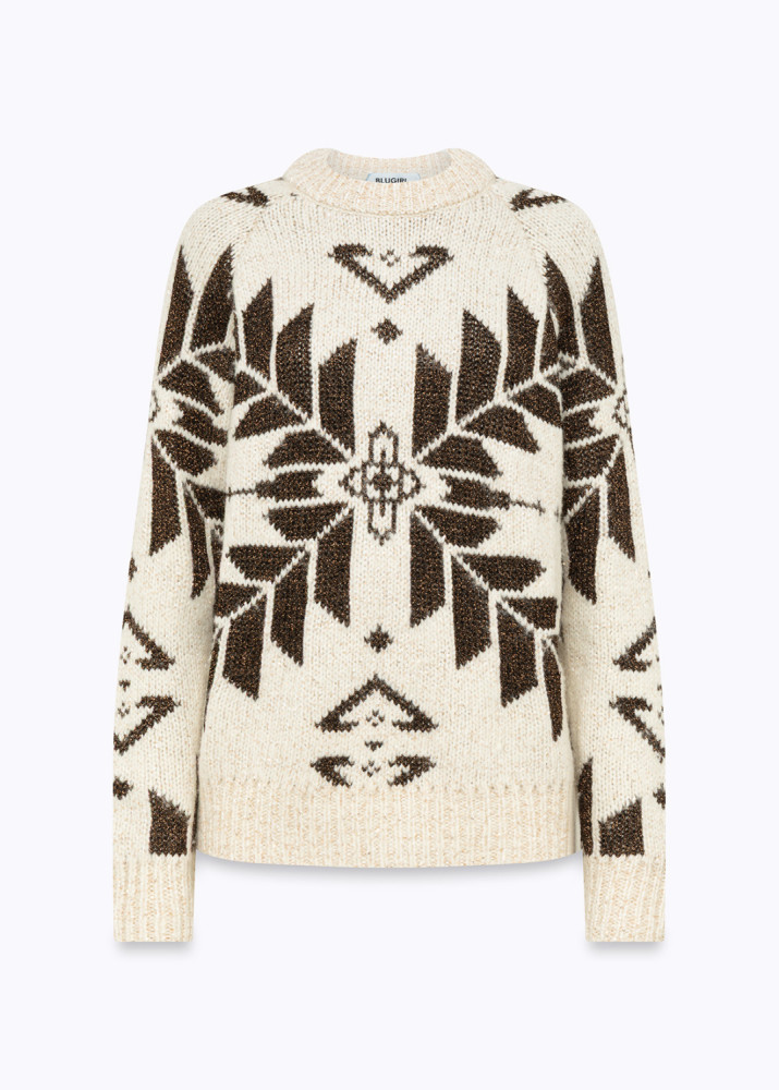 MAGLIA IN MISTO LANA CON LUREX