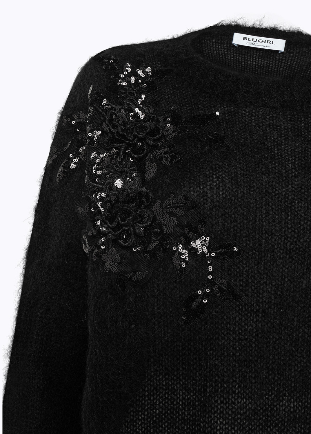 BLUGIRL: MOHAIR SWEATER WITH EMBROIDERY