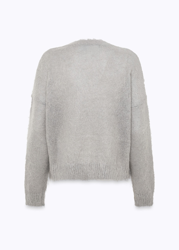 MAGLIA IN MOHAIR CON RICAMO