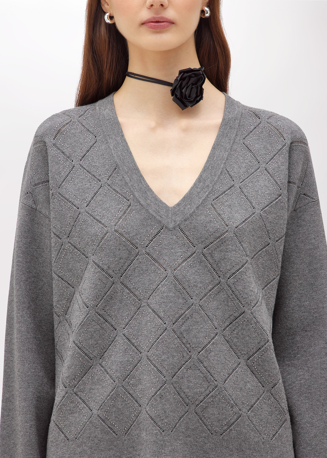 BLUGIRL: VISCOSE SWEATER WITH RHINESTONES