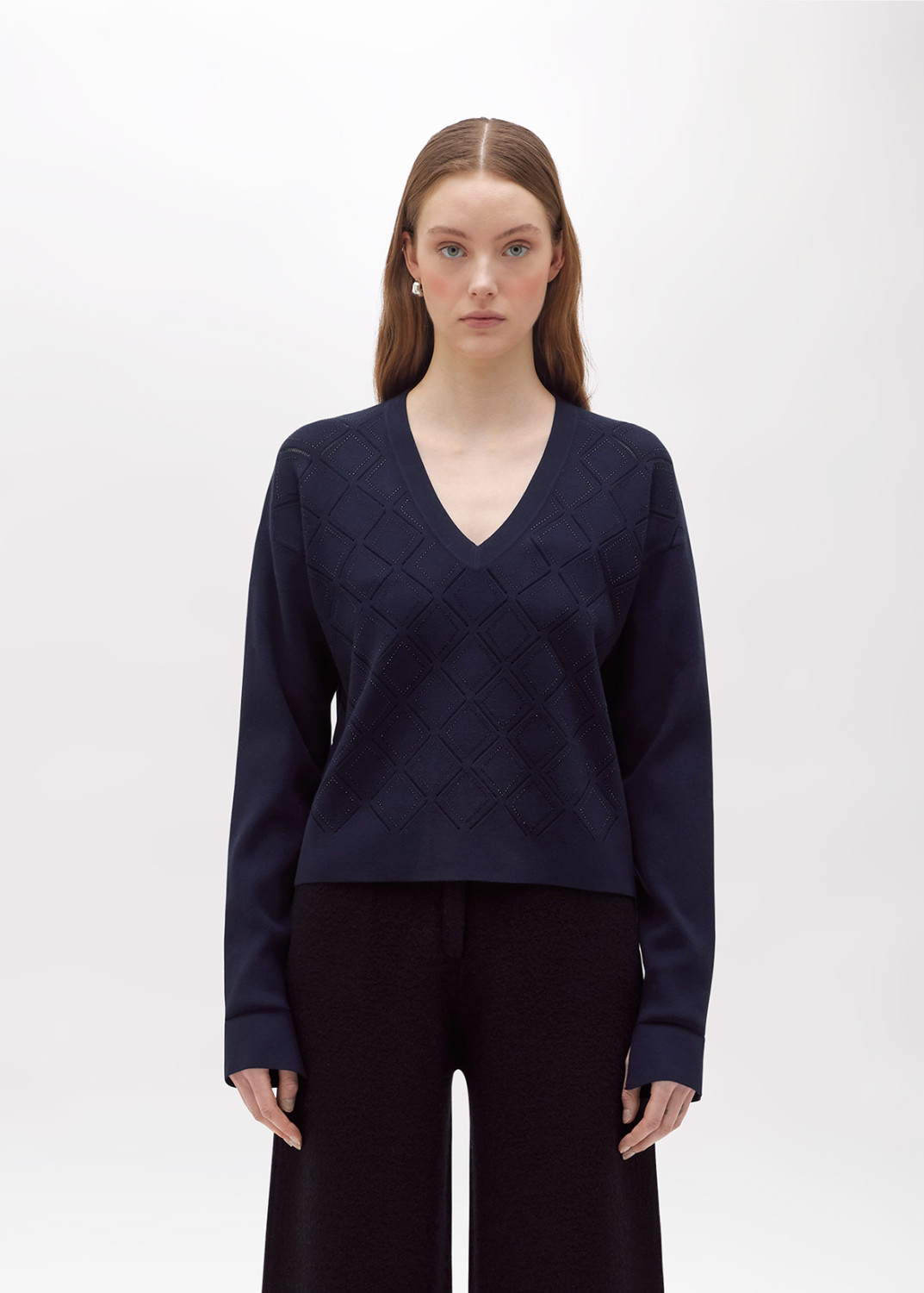 BLUGIRL: VISCOSE SHIRT WITH RHINESTONES