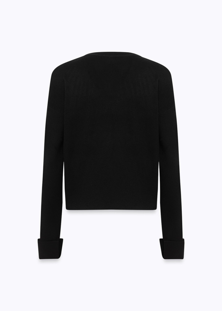 MAGLIA IN VISCOSA CON STRASS