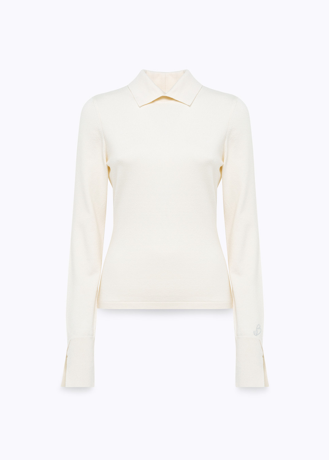 BLUGIRL: MAGLIA IN VISCOSA STRETCH CON COLLETTO