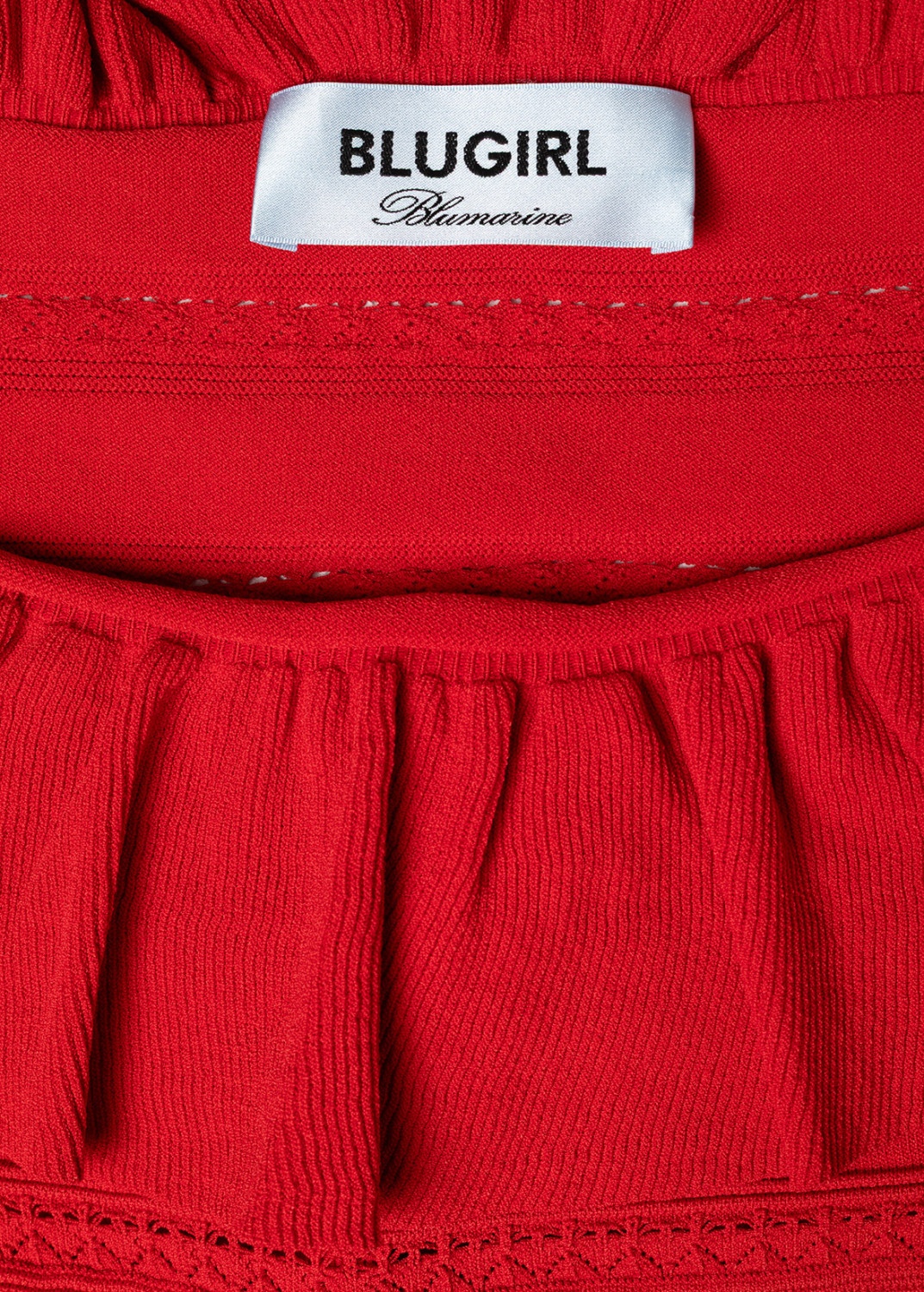 BLUGIRL: MAGLIA OFF SHOULDER IN VISCOSA POINTELLE