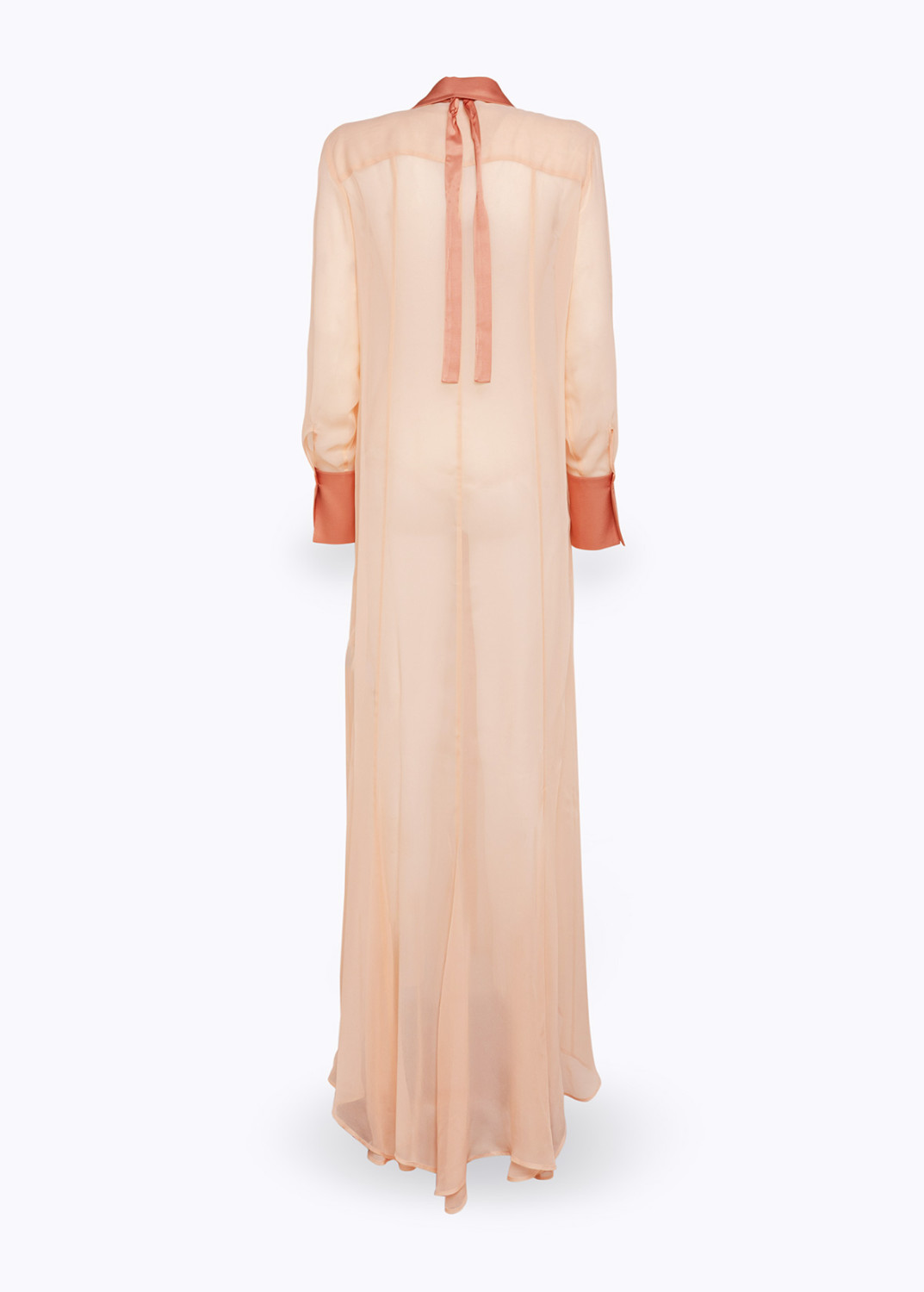 BLUGIRL: MAXI CAMICIA IN GEORGETTE CON ROSA