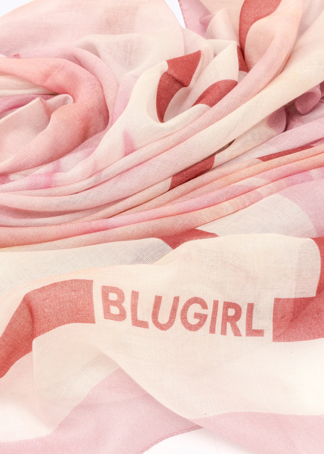 BLUGIRL: MAXI SCARF WITH ROSE PRINT