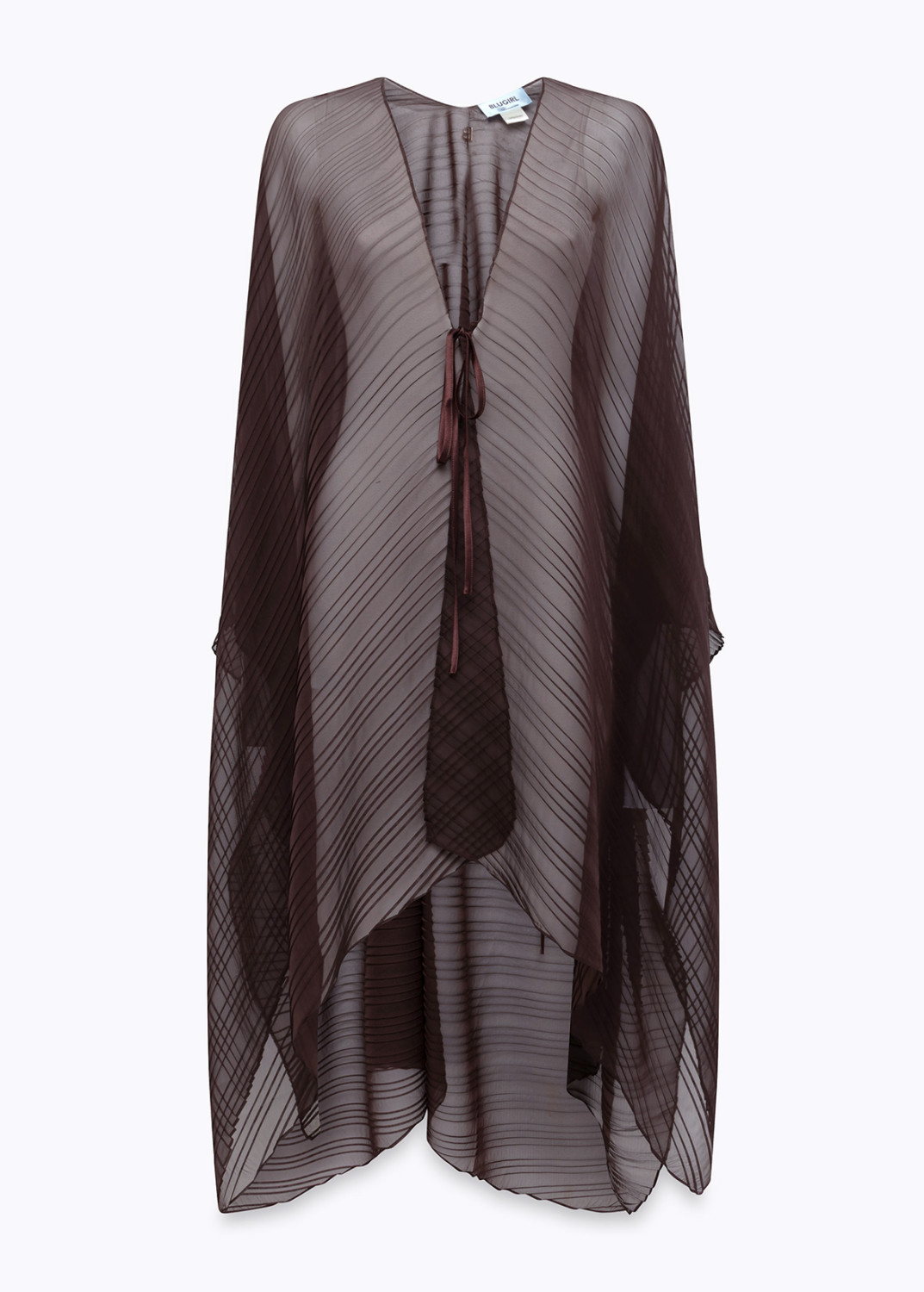 BLUGIRL: PLEATED MAXI PONCHO