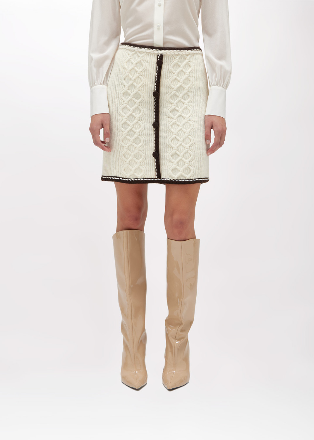 BLUGIRL: Wool Blend Mini Skirt