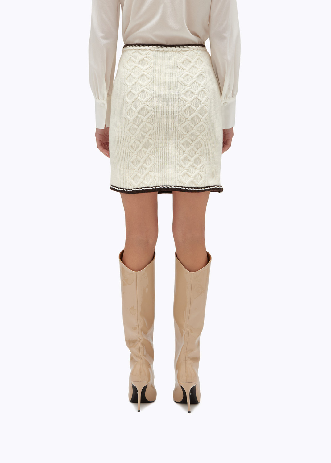 BLUGIRL: Wool Blend Mini Skirt