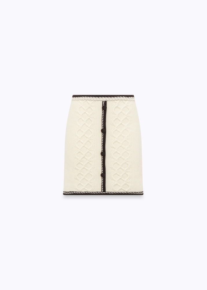 MINIGONNA IN MISTO LANA