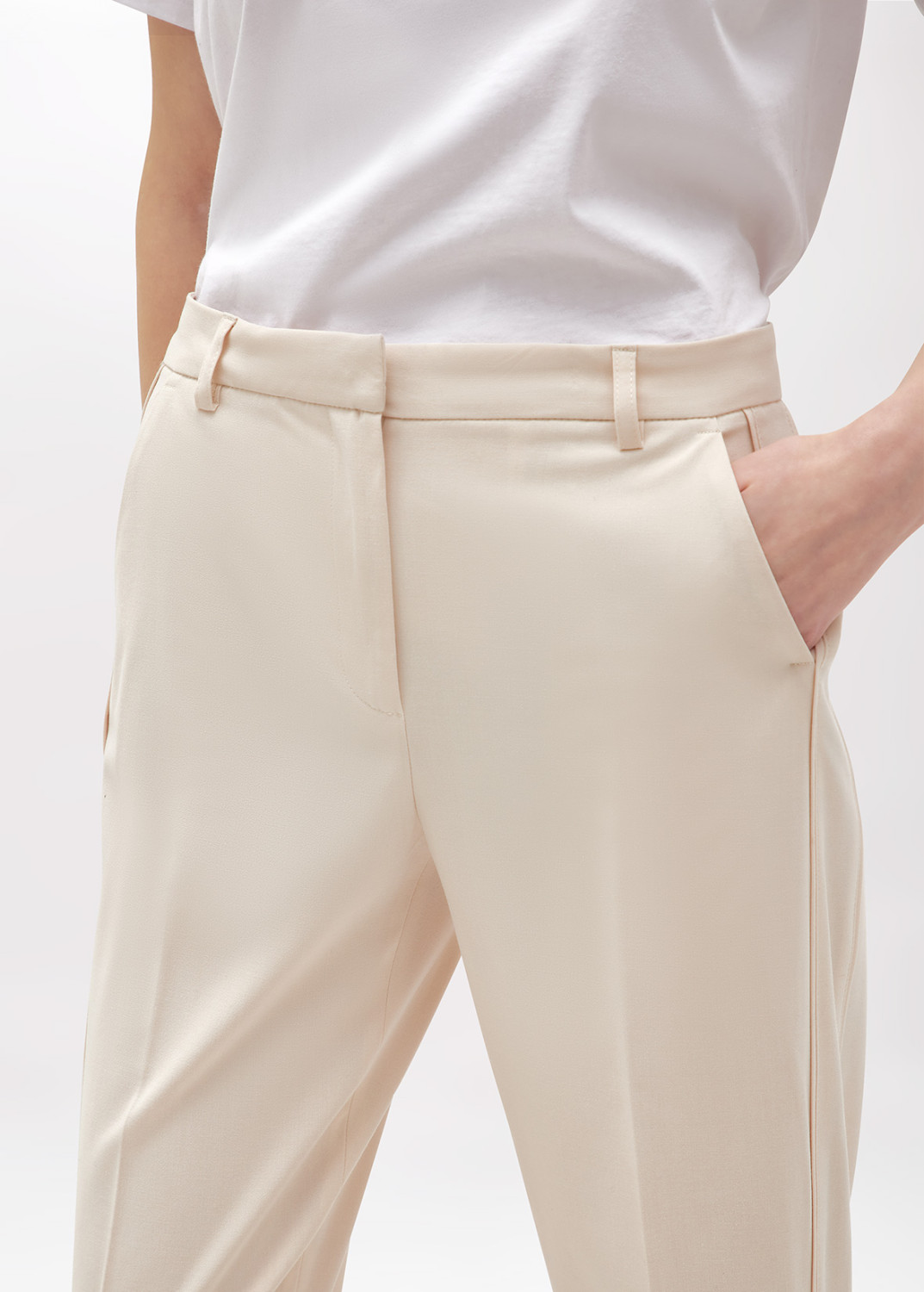 BLUGIRL: FLANNEL STRAIGHT LEG PANTS