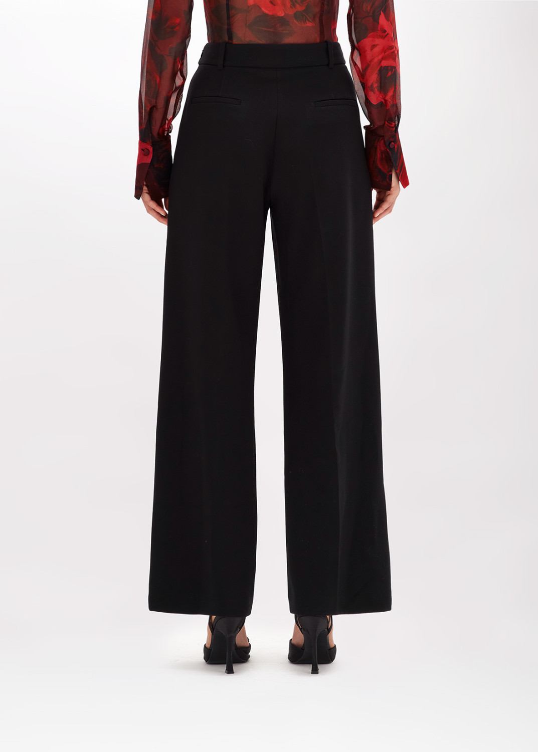BLUGIRL: PANTALONI AMPI IN WOOL CADY STRETCH