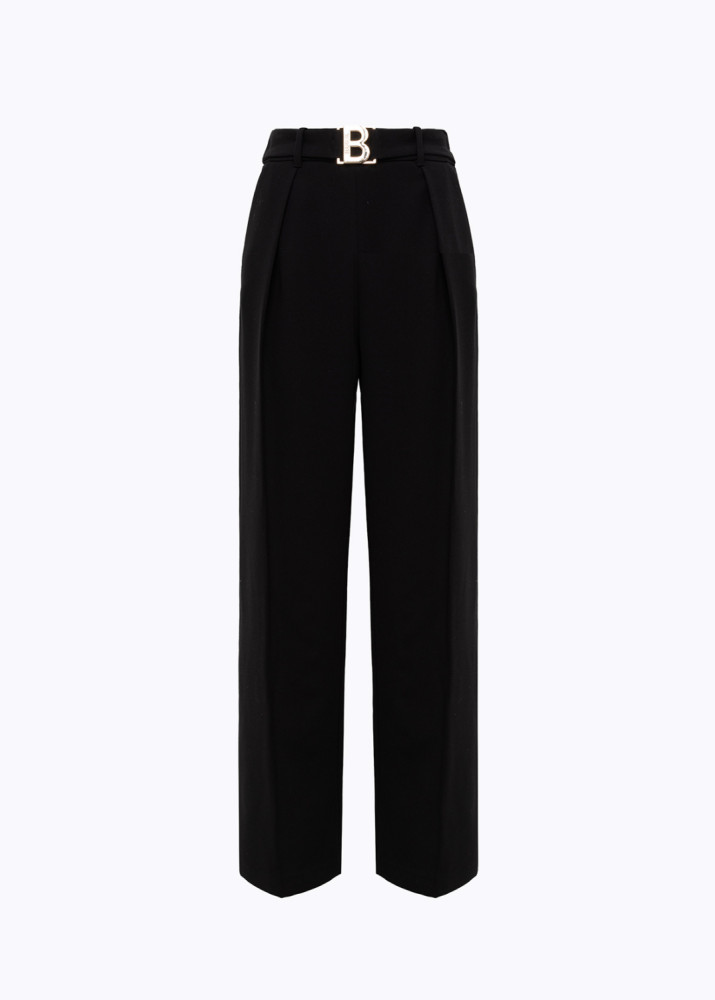 WIDE PANTS IN STRETCH WOOL CADY