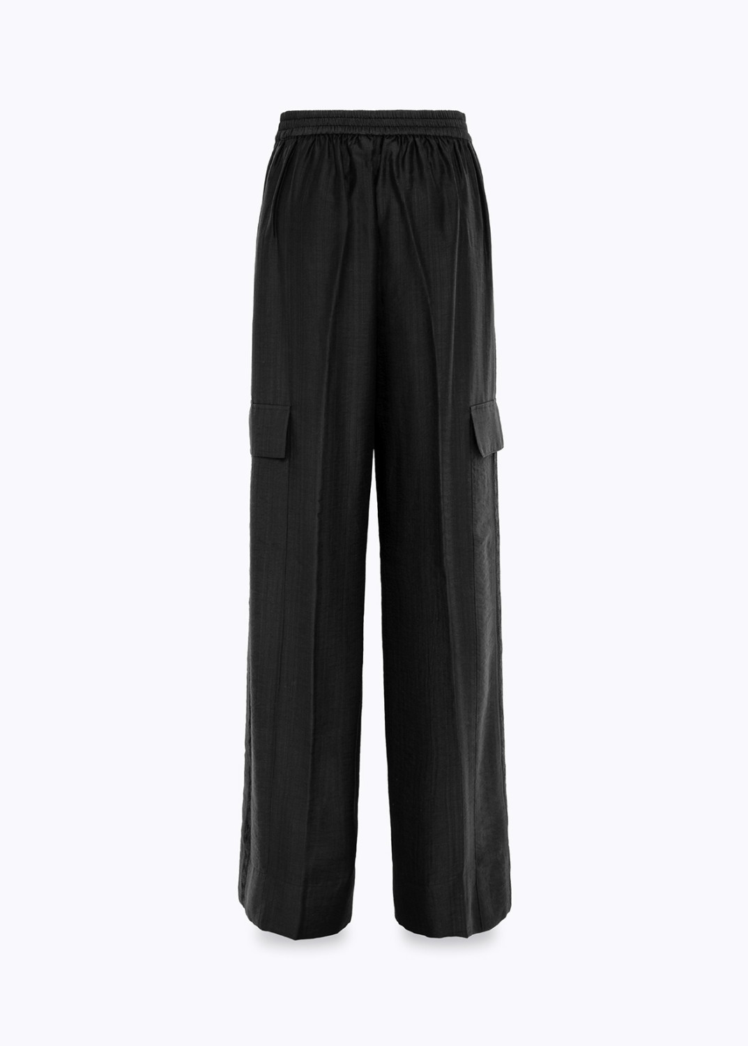 BLUGIRL: WIDE-LEG LYOCELL AND LACE TROUSERS