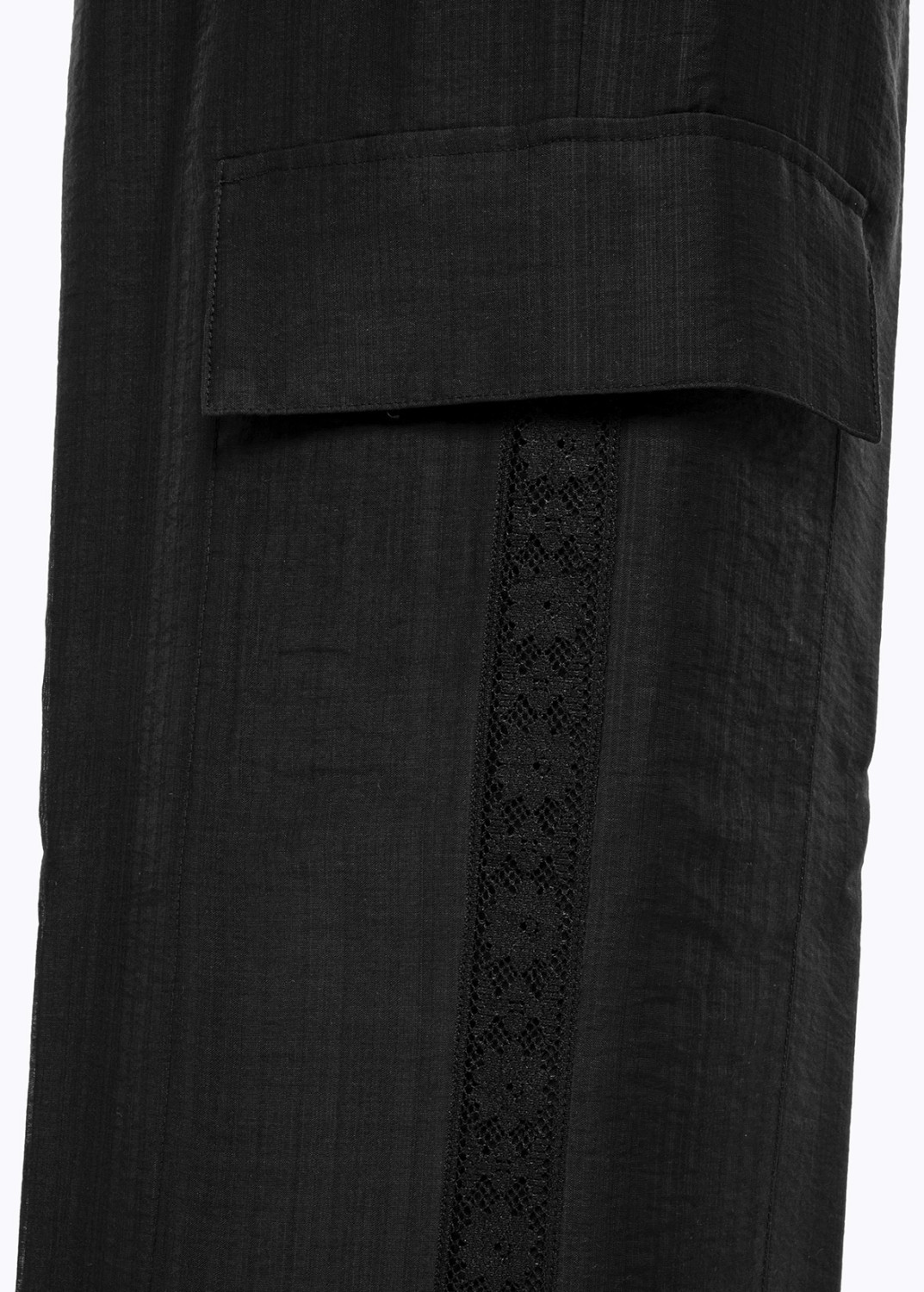 BLUGIRL: WIDE-LEG LYOCELL AND LACE TROUSERS