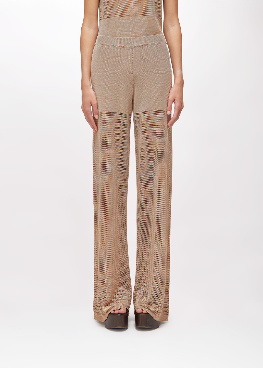 BLUGIRL: WIDE-LEG KNIT TROUSERS