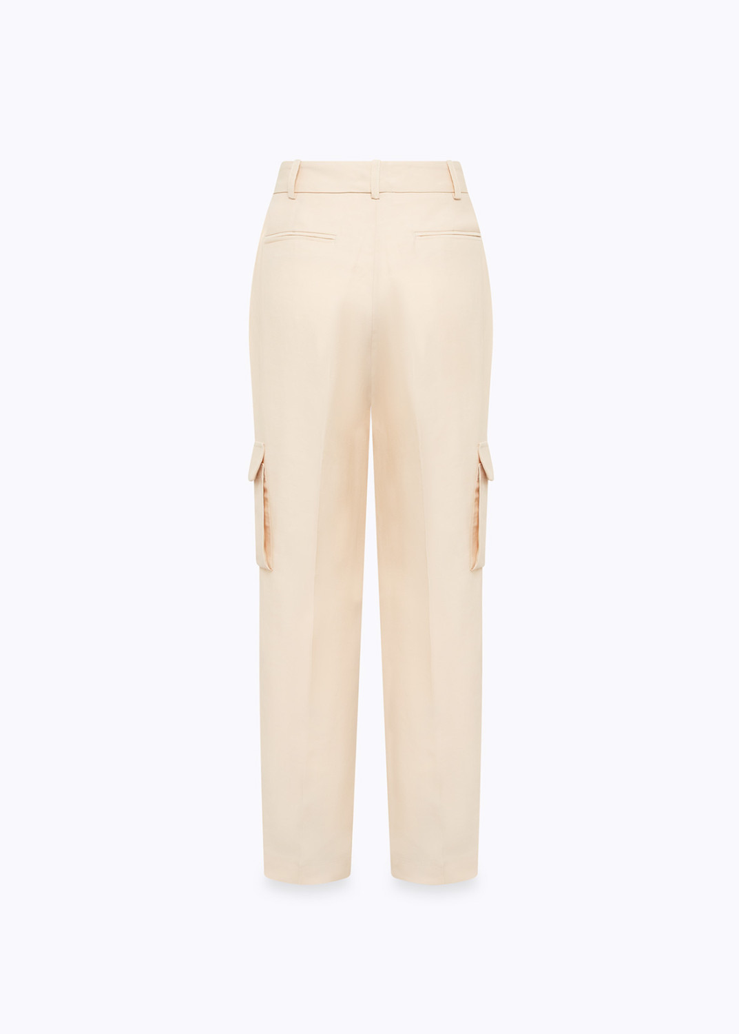 BLUGIRL: PANTALONI CARGO IN MISTO LINO