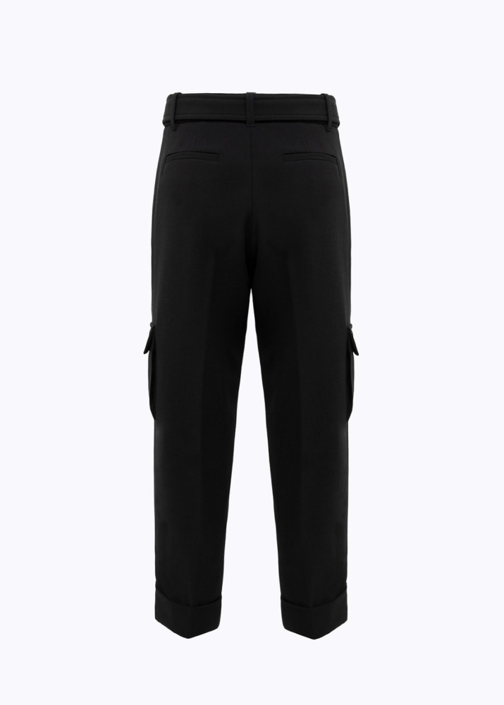 CARGO PANTS IN STRETCH WOOL CADY