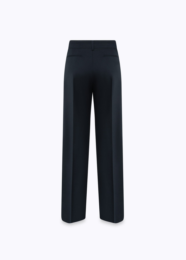 STRAIGHT-LEG LIGHTWEIGHT WOOL TROUSERS