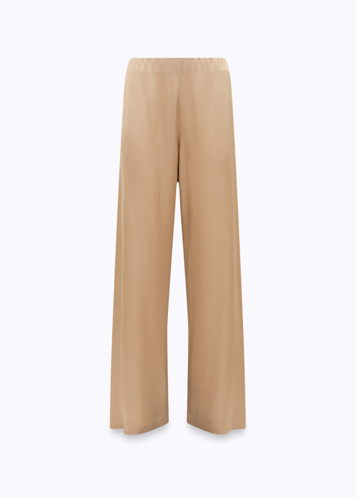 STRAIGHT-LEG SATIN TROUSERS