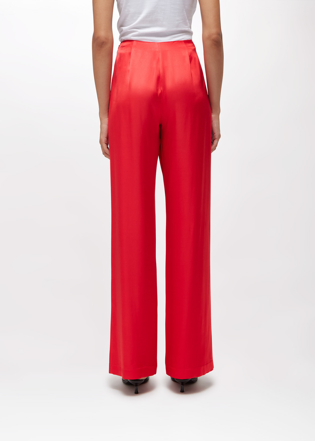 BLUGIRL: PANTALONI DRITTI IN RASO