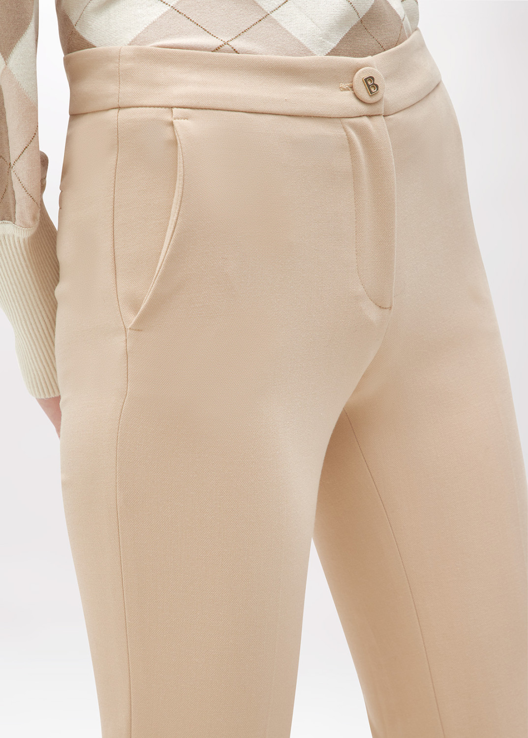 BLUGIRL: FLARE PANTS IN CADY