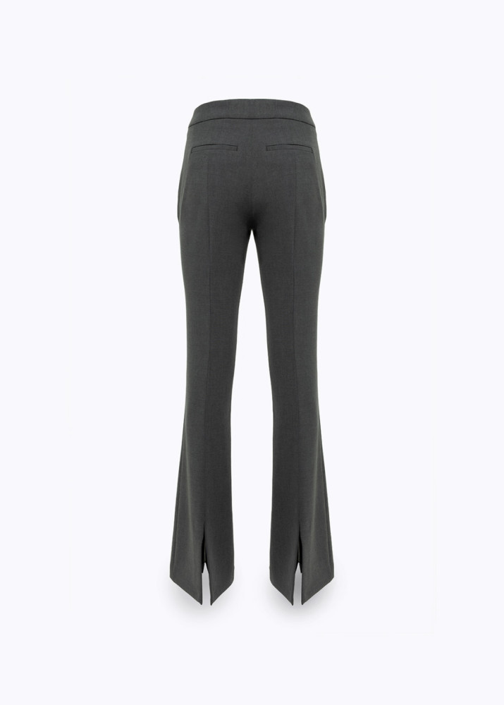 PANTALONI FLARE IN CADY