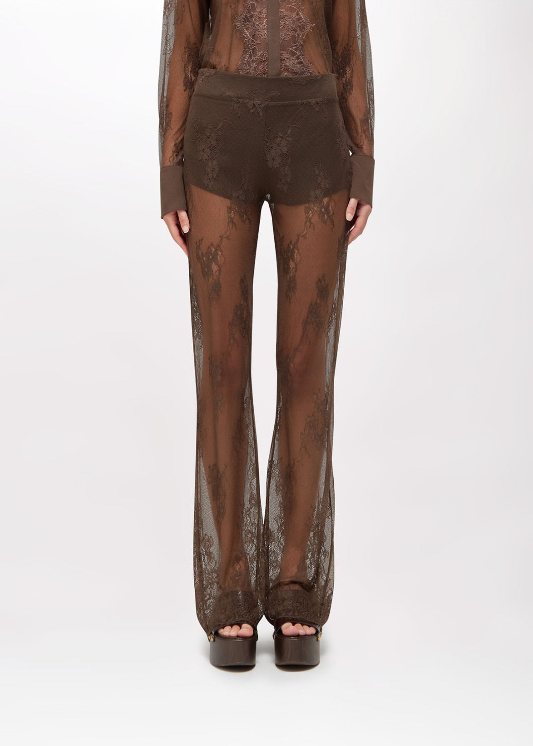 BLUGIRL: FLARED LACE TROUSERS