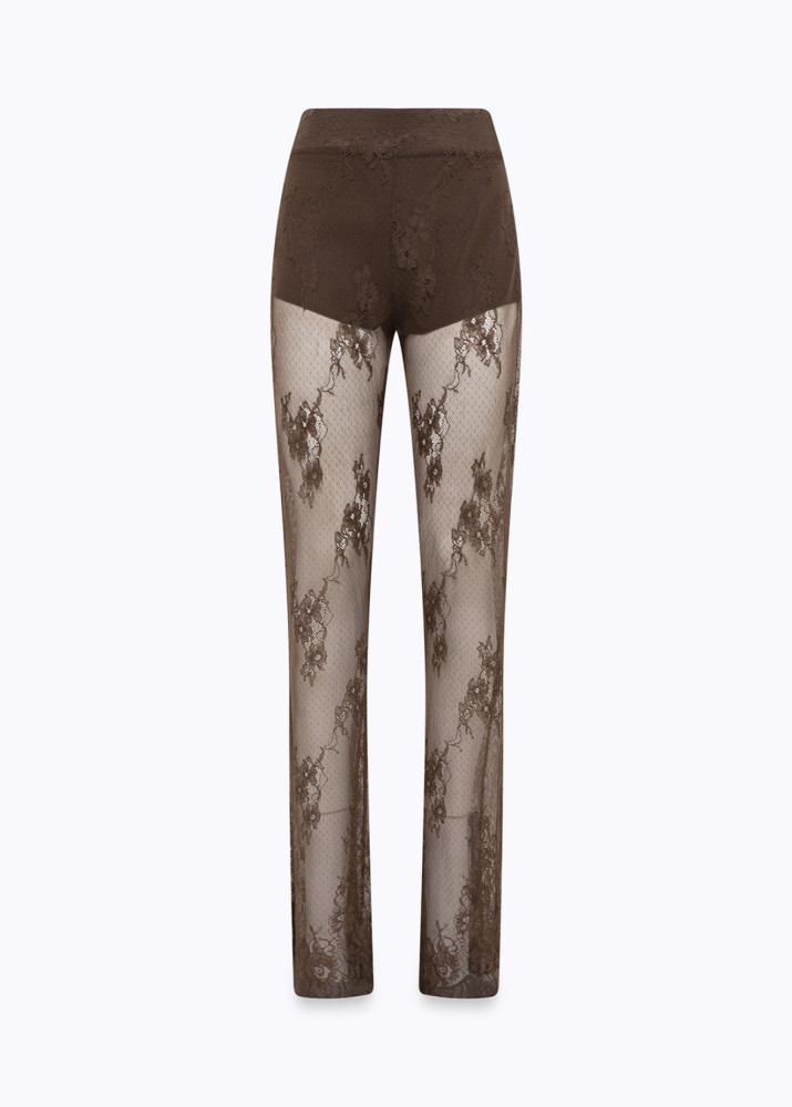 FLARED LACE TROUSERS