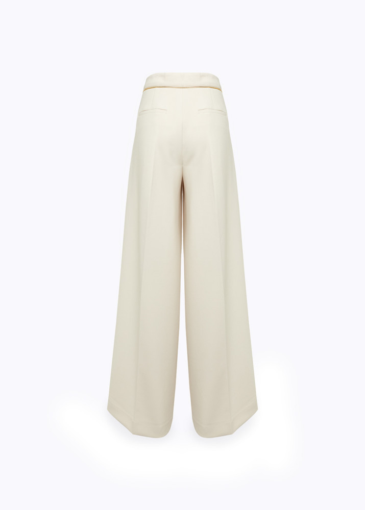 PANTALONI IN CADY CON ZIP