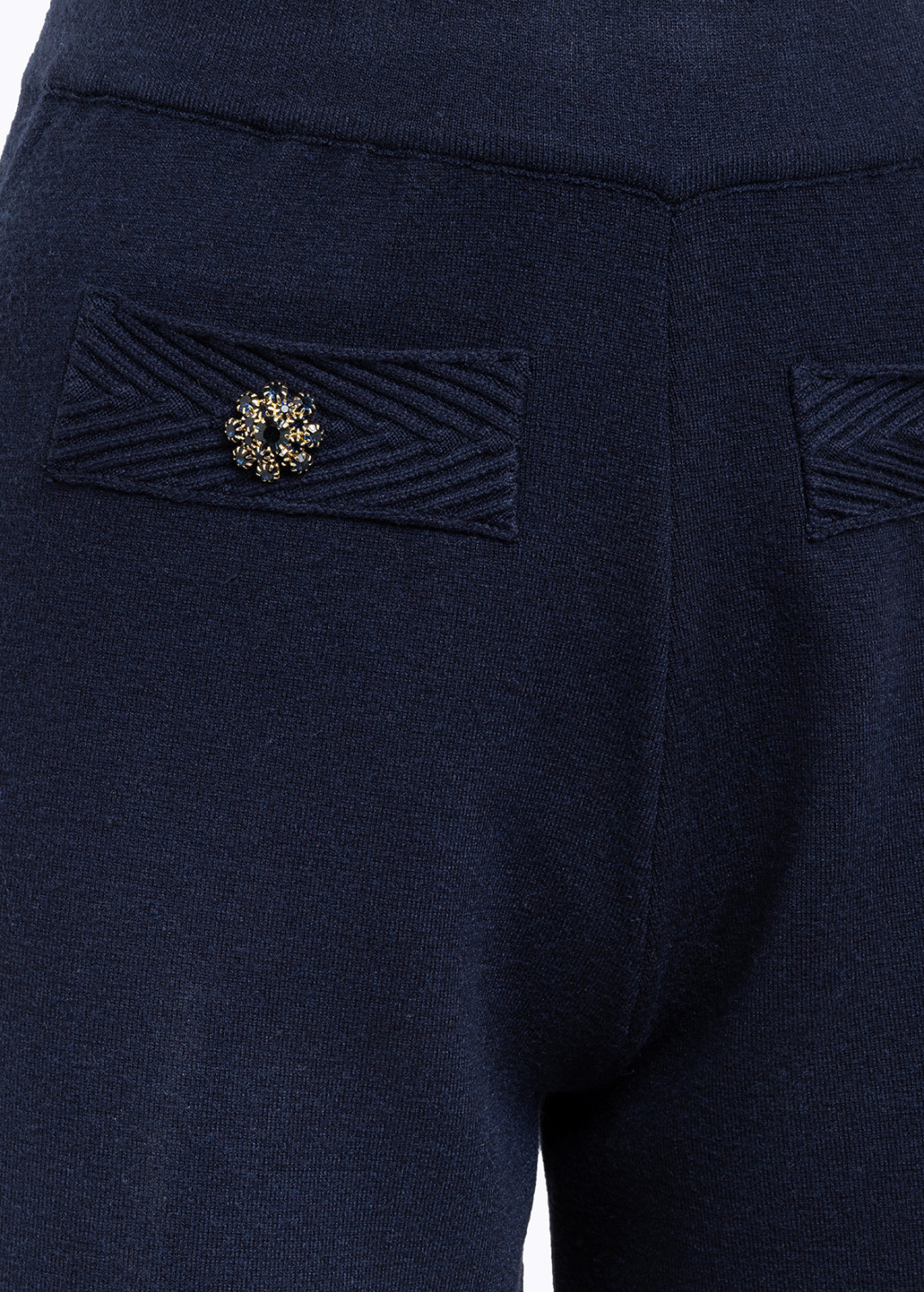 BLUGIRL: PANTALONI IN MAGLIA CON BOTTONI GIOIELLO