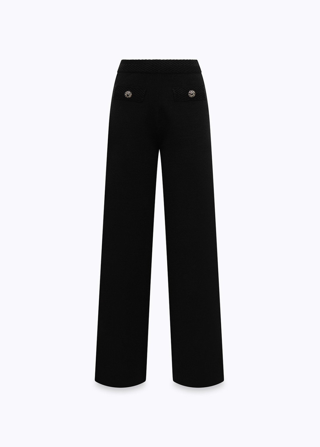 BLUGIRL: KNITTED PANTS WITH JEWEL BUTTONS