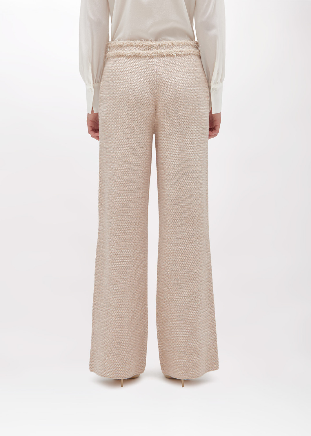 BLUGIRL: PANTALONI IN MAGLIA MOULINÉ