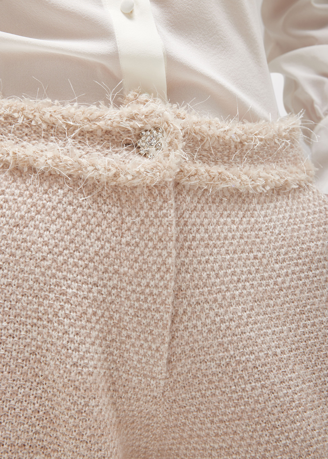 BLUGIRL: PANTALONI IN MAGLIA MOULINÉ