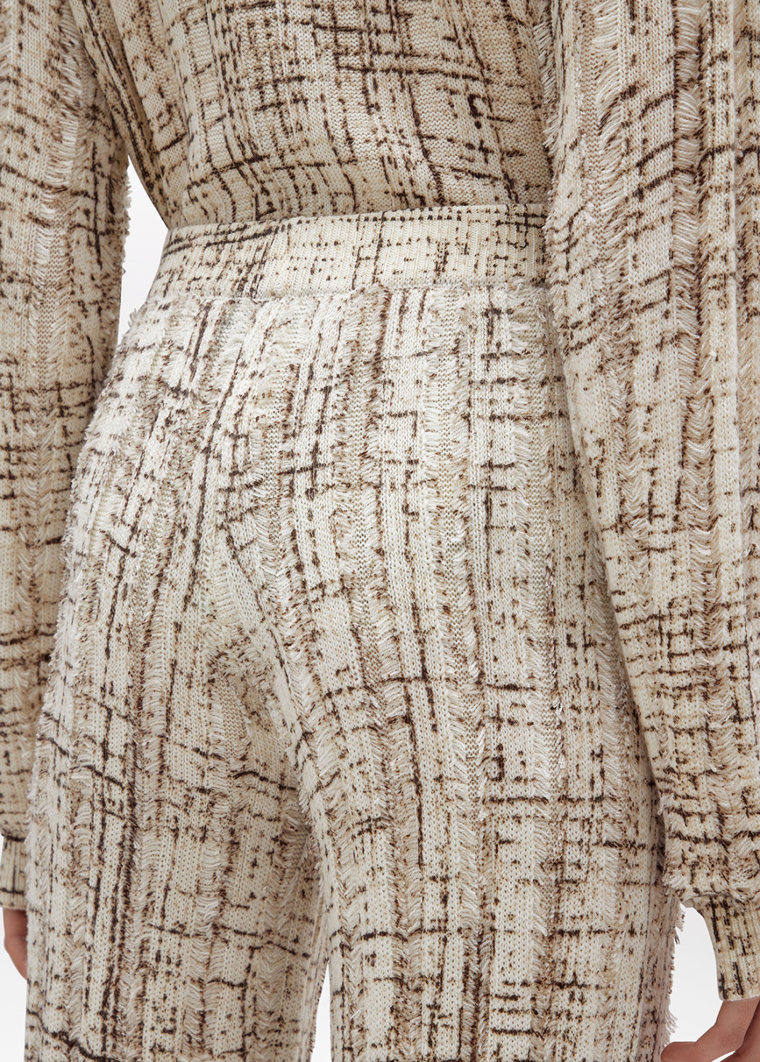 BLUGIRL: MIXED WOOL PRINTED TROUSERS