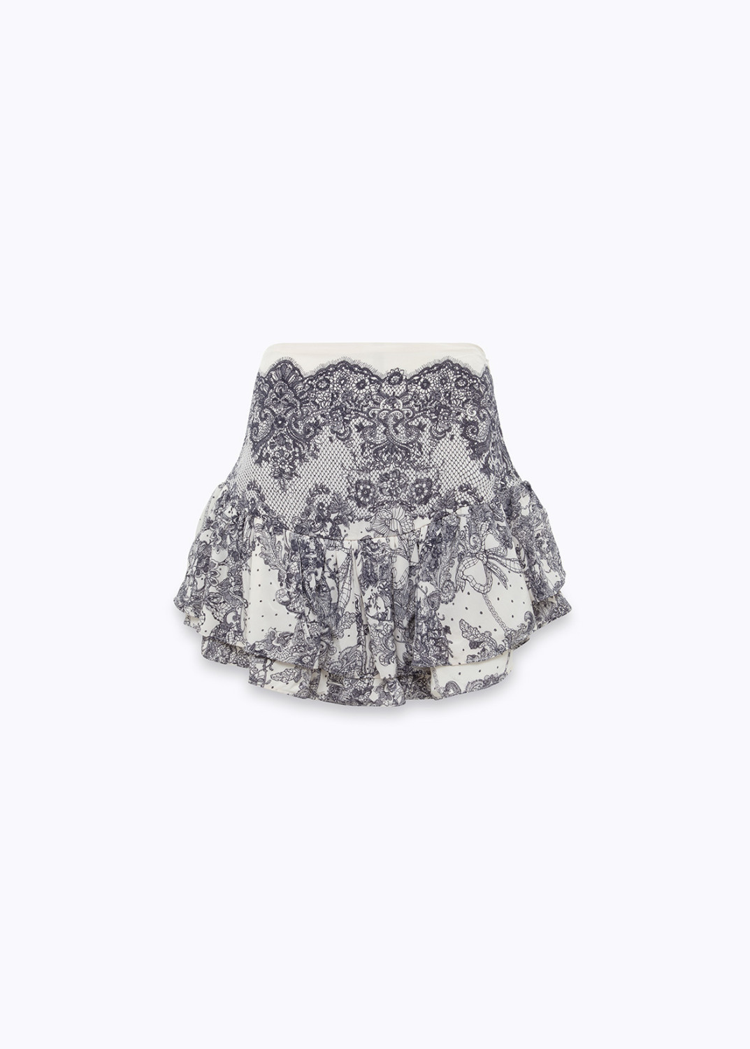 BLUGIRL: SHORTS CON STAMPA PIZZO