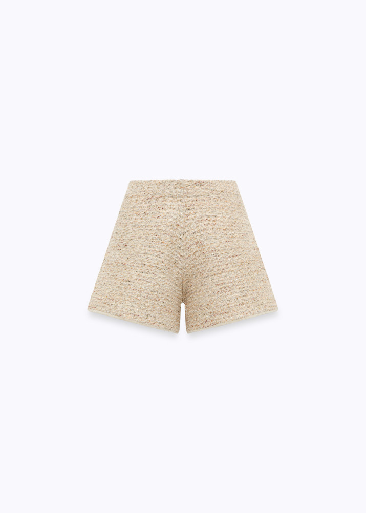 BASKETWEAVE KNIT SHORTS
