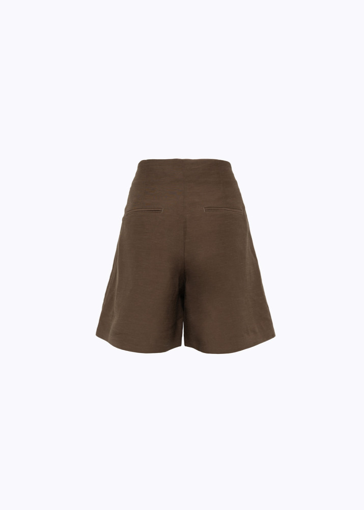 LINEN-BLEND SHORTS
