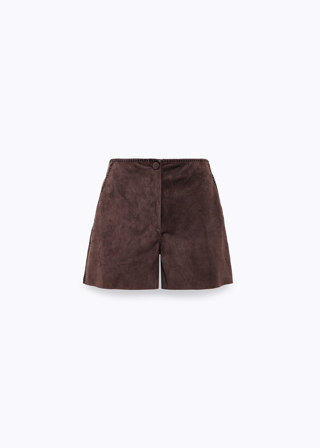 BLUGIRL: SUEDE SHORTS WITH CROCHET