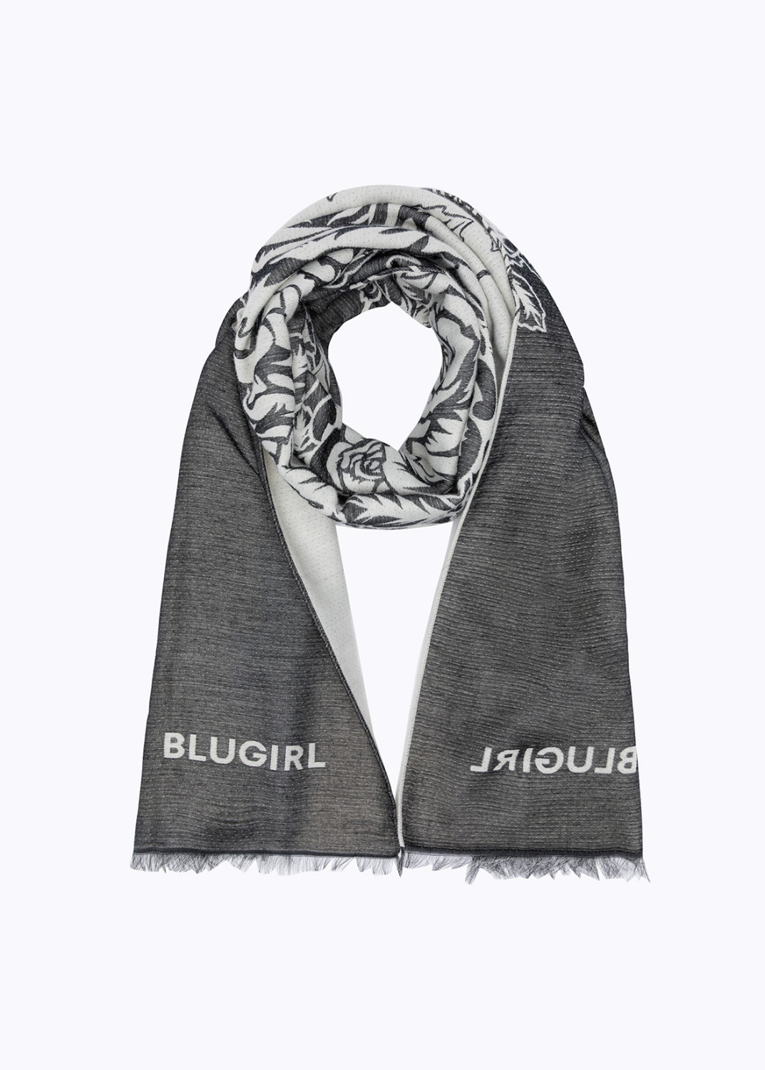 BLUGIRL: JACQUARD STOLE WITH ROSES