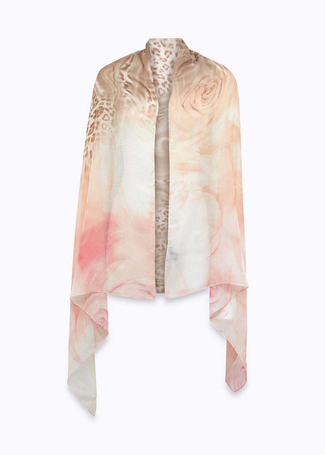 BLUGIRL: STOLE WITH ANIMALIER AND ROSE PRINT