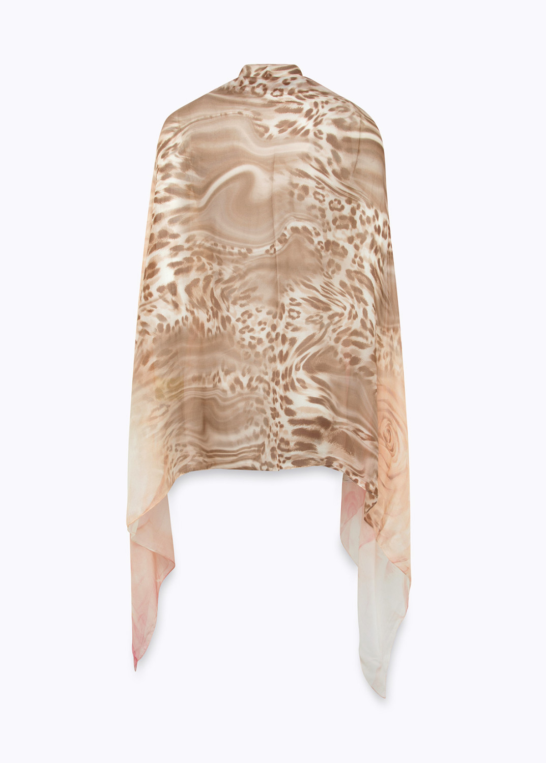 BLUGIRL: STOLE WITH ANIMALIER AND ROSE PRINT