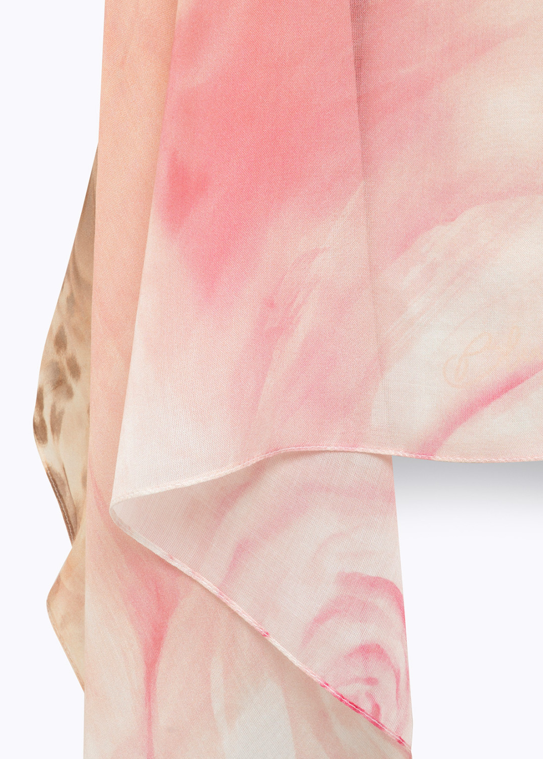 BLUGIRL: STOLE WITH ANIMALIER AND ROSE PRINT